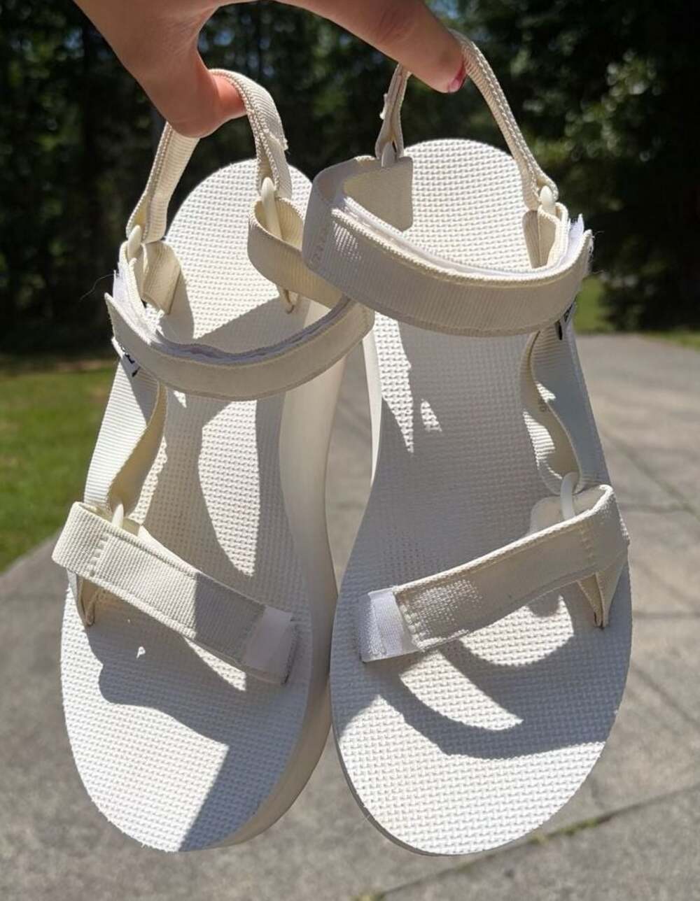 Teva Midform Universal Platform Sandals White Size 9